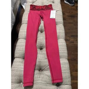 NWT Lululemon Luon Wunder Under Legging Sz 4 Pink